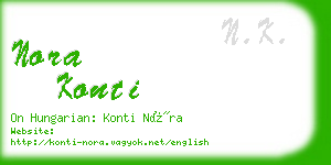 nora konti business card